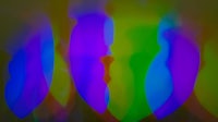 a blurry image of a group of colorful lights